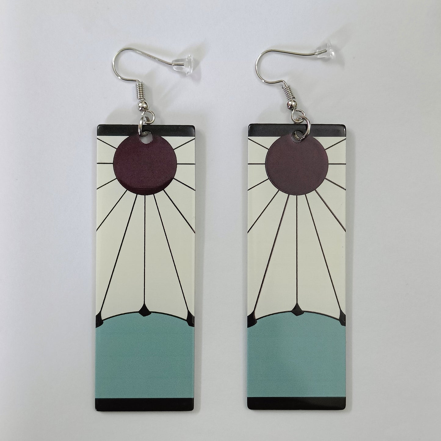 Demon Slayer Tanjiro Hanafuda Earrings