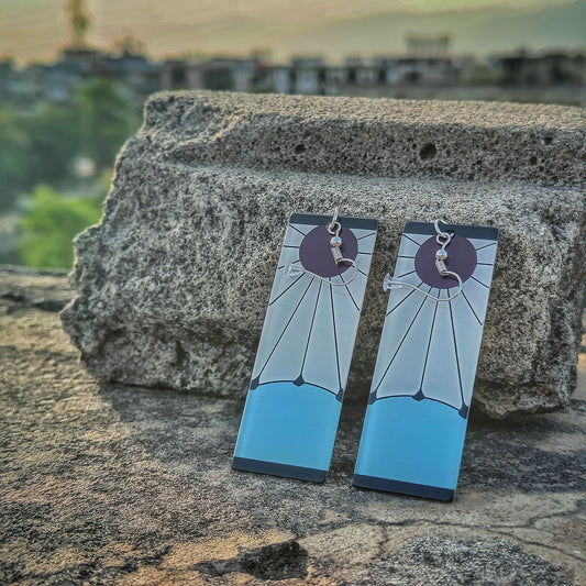 Demon Slayer Tanjiro Hanafuda Earrings