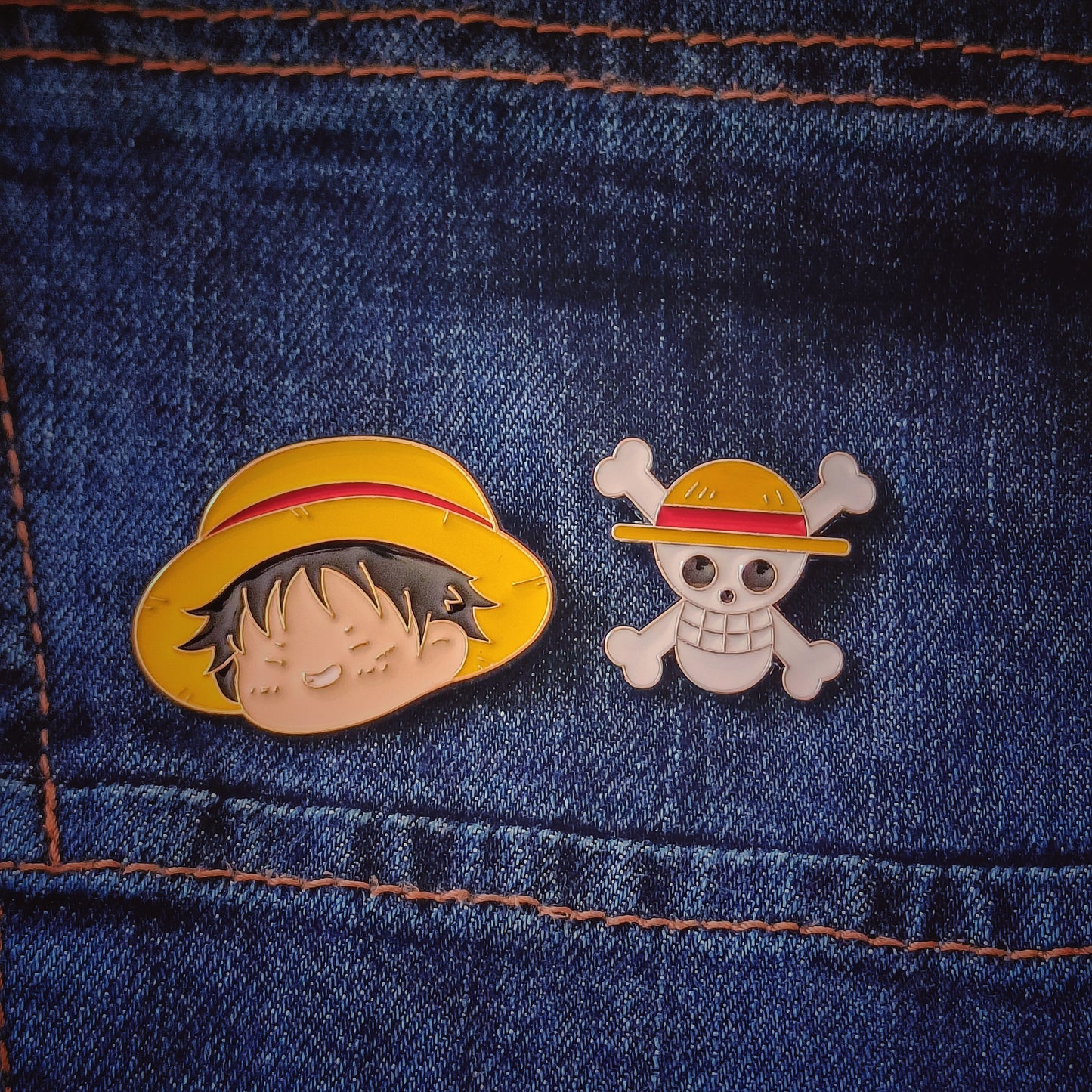 One Piece Enamel Pins