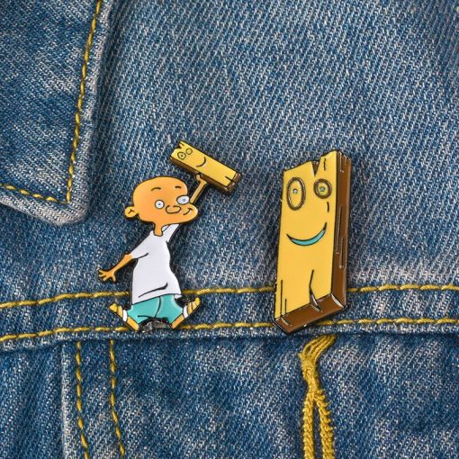 Ed, Edd n Eddy Enamel Pins: Jonny 2x4 and Plank